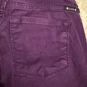 Sofia Skinny Lucky Brand Purple Jean